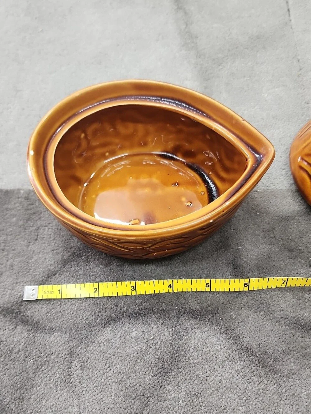 Ceramic Squirrel Lidded Jar in Warm Brown
